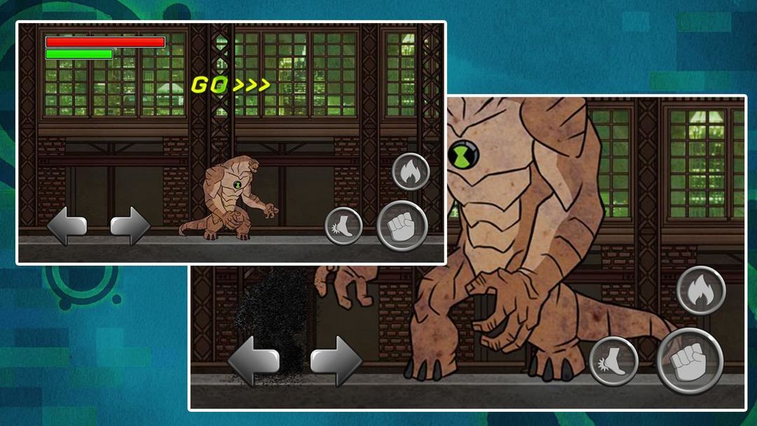 Alien Ben Humansaur Transform screenshot game