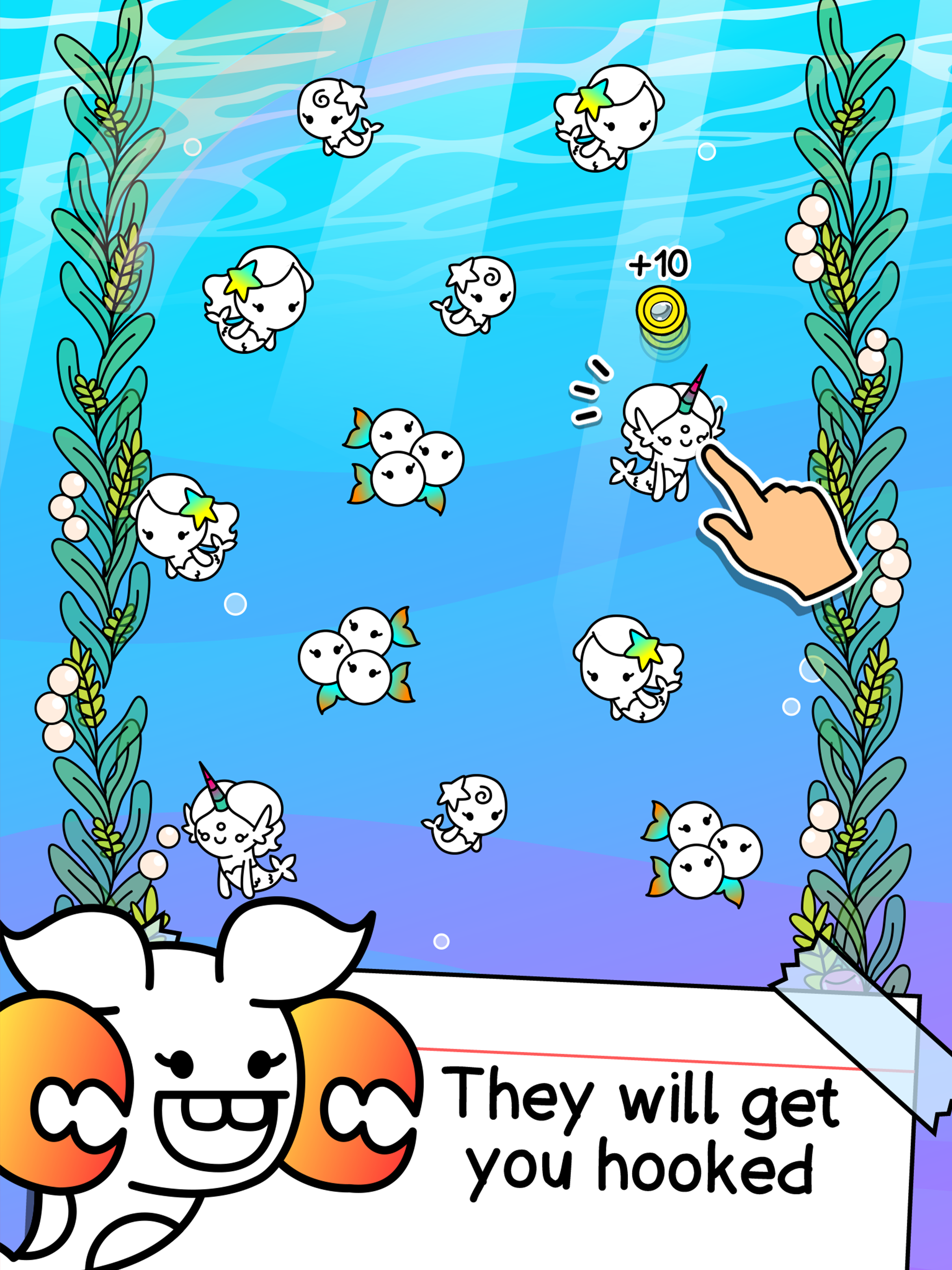 Скриншот игры Mermaid Evolution: Merge Game