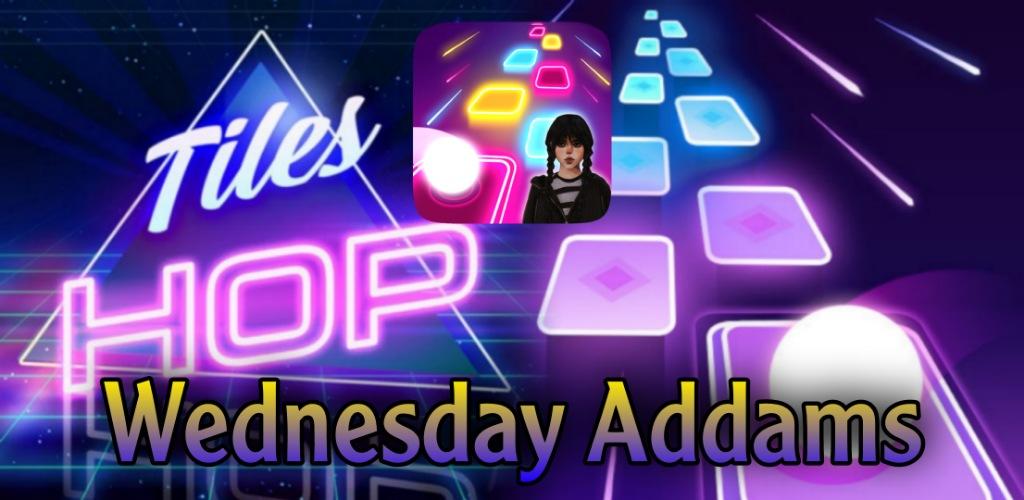 Wednesday Adams Piano hop game ゲームのスクリーンショット