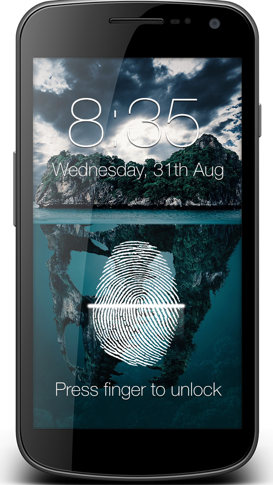 Fingerprint Lock Screen Prank Game Screenshot