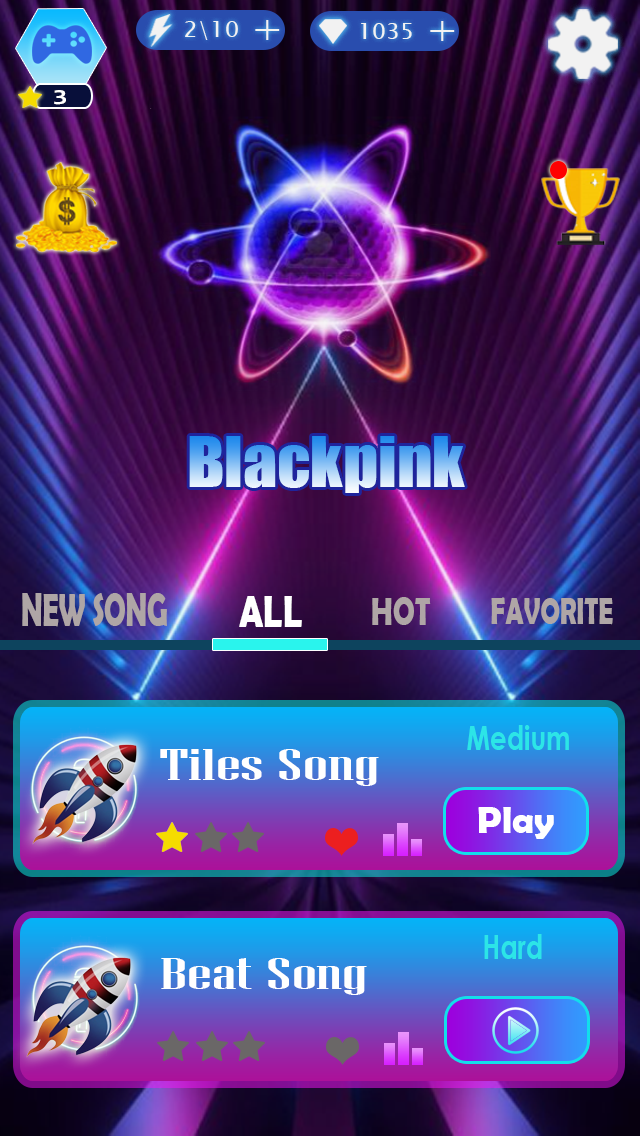 Blackpink Tiles Hop Game Screenshot