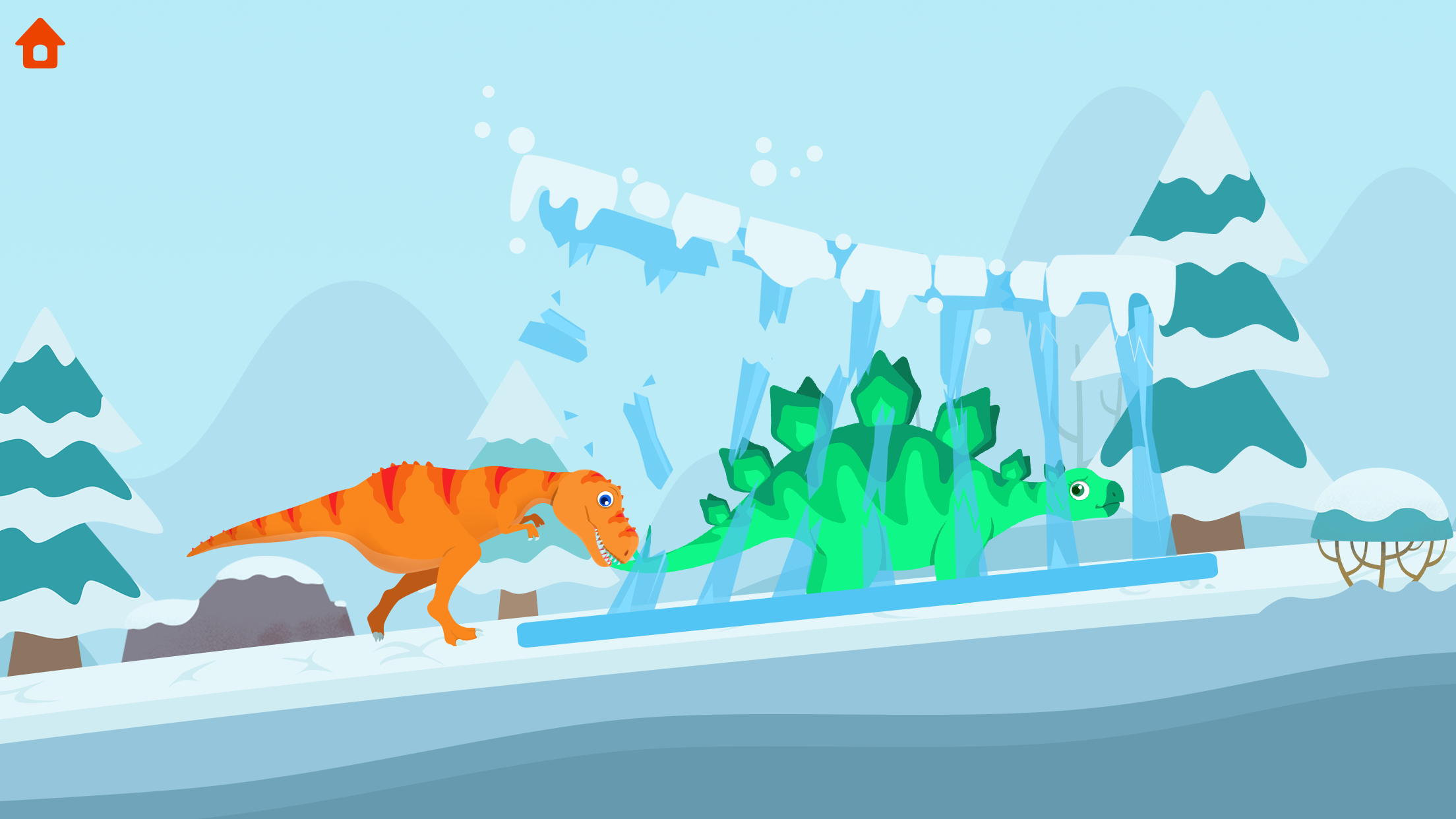 Скриншот игры Jurassic Rescue Dinosaur games
