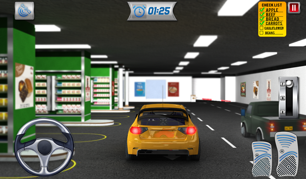 Shopping Mall Car Driving Game Game Screenshot