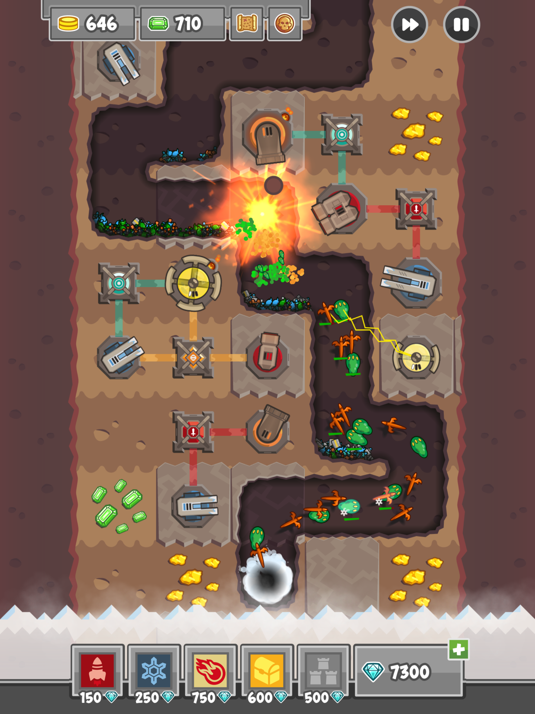 Digfender: Tower Defense TD 게임 스크린샷