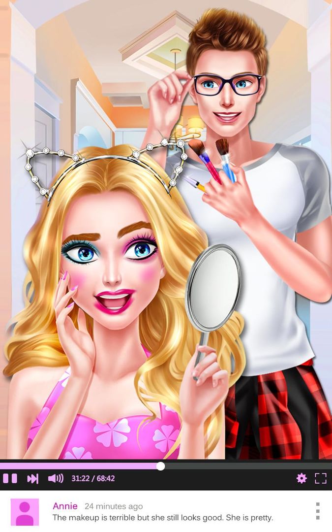 Boyfriend Does My Makeup Salon ภาพหน้าจอเกม