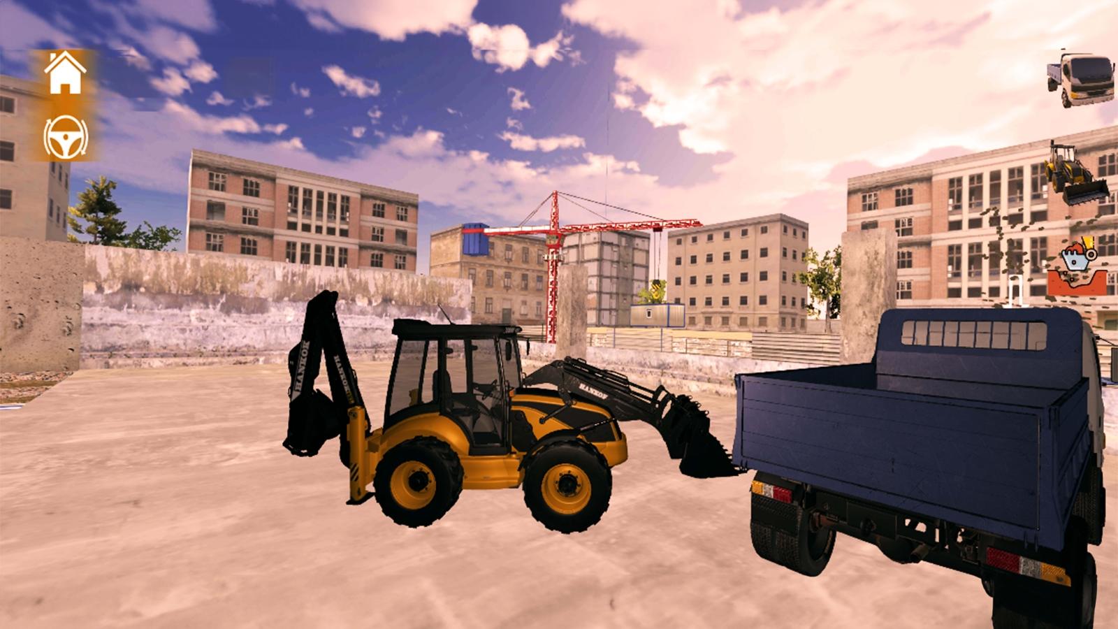 Backhoe Loader Dozer Games Game Screenshot