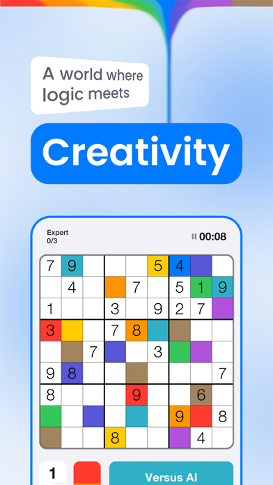 Screenshot 1 of Sudoku : couleurs et chiffres 
