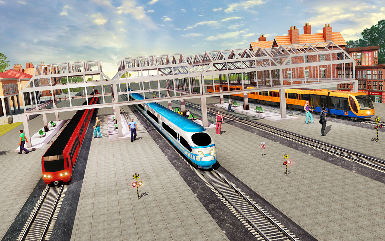 Indian Train City Pro Driving : Train Game Game Screenshot