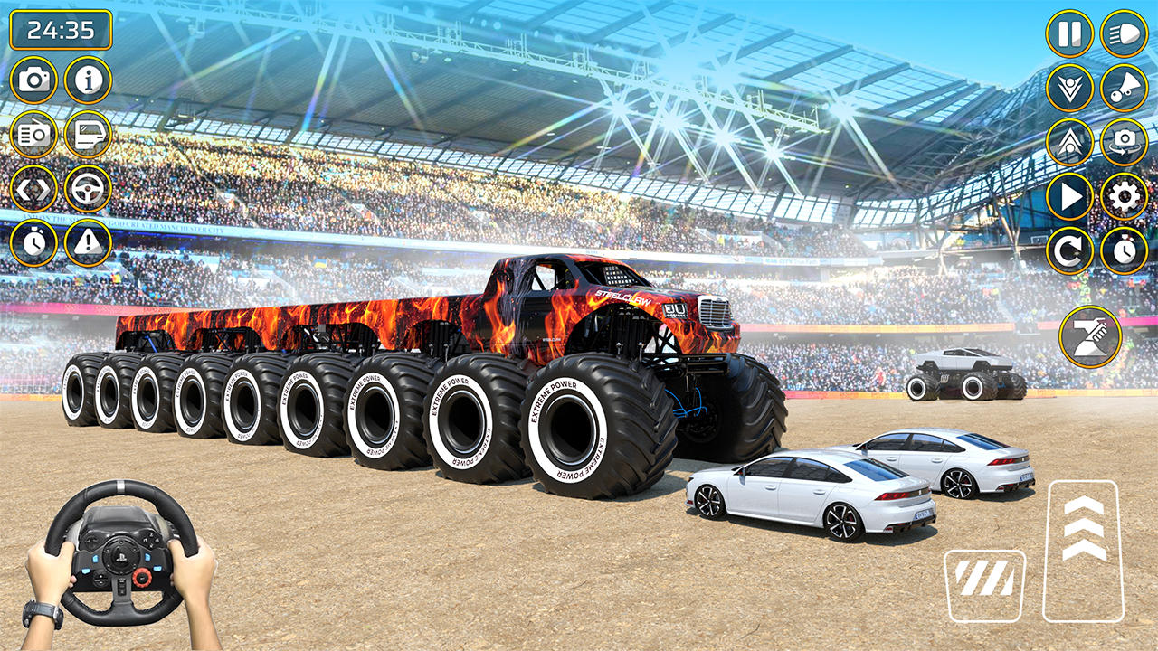 Captura de Tela do Jogo carro de corrida monster truck