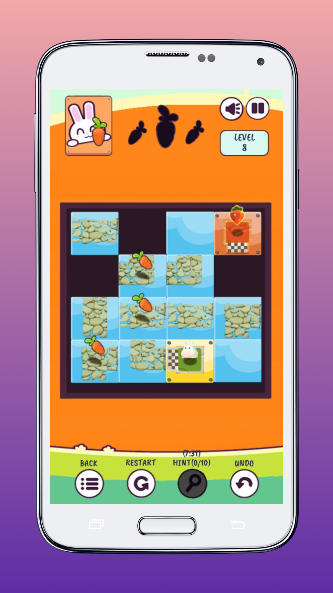 Bunny Sliding Puzzle Game Screenshot