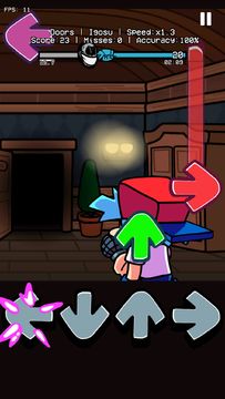 FNF Mod vs Funkin DOORS V2.0 ゲームのスクリーンショット