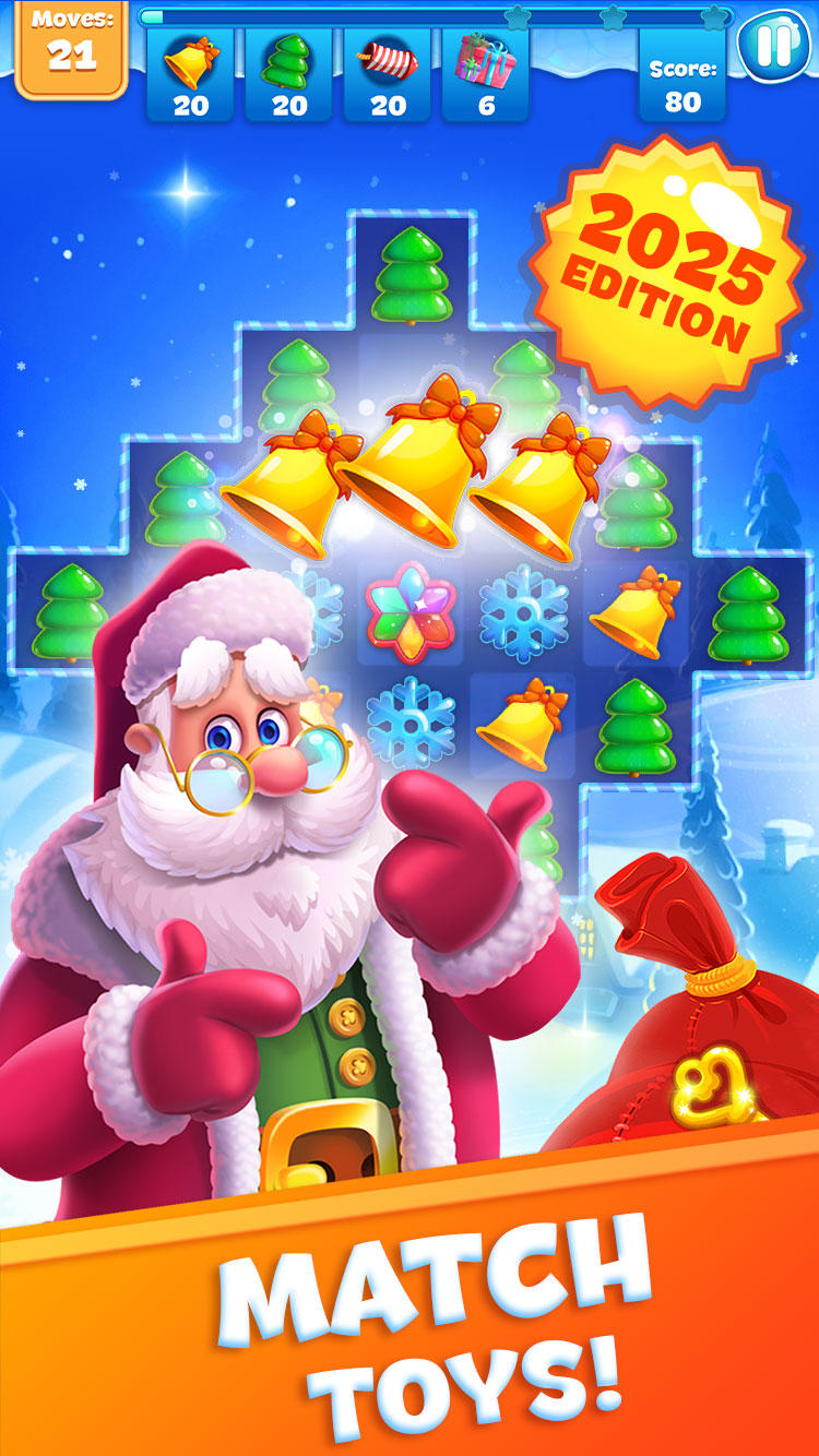Christmas Sweeper 3 - Match 3 Game Screenshot