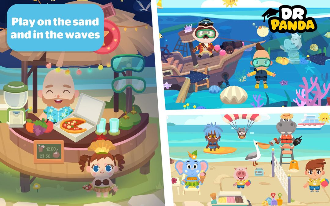 Dr. Panda Town: Vacation screenshot game