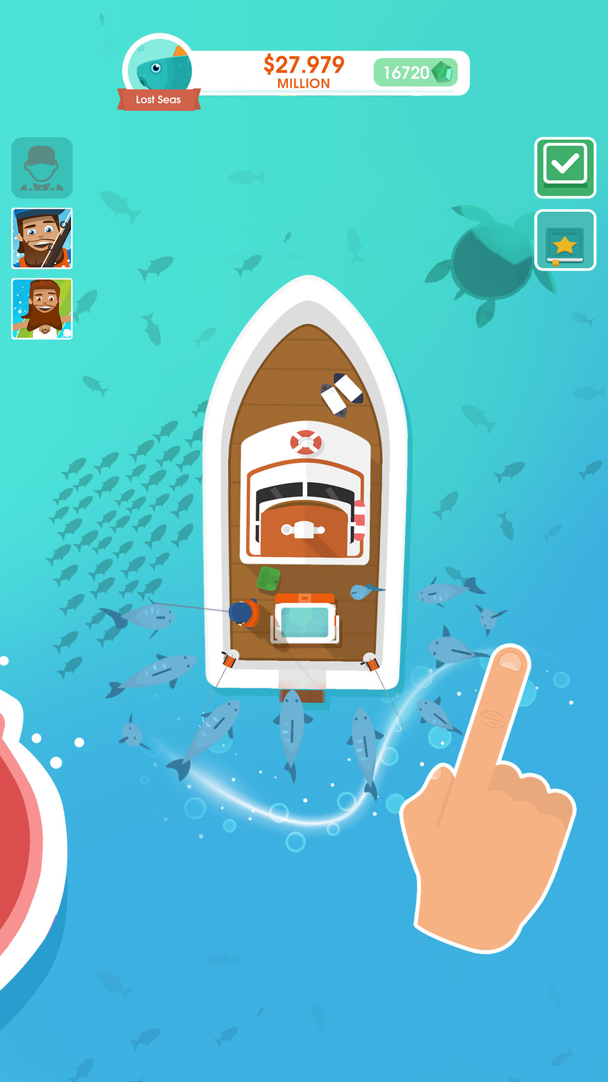 Hooked Inc: Fishing Games Game Screenshot