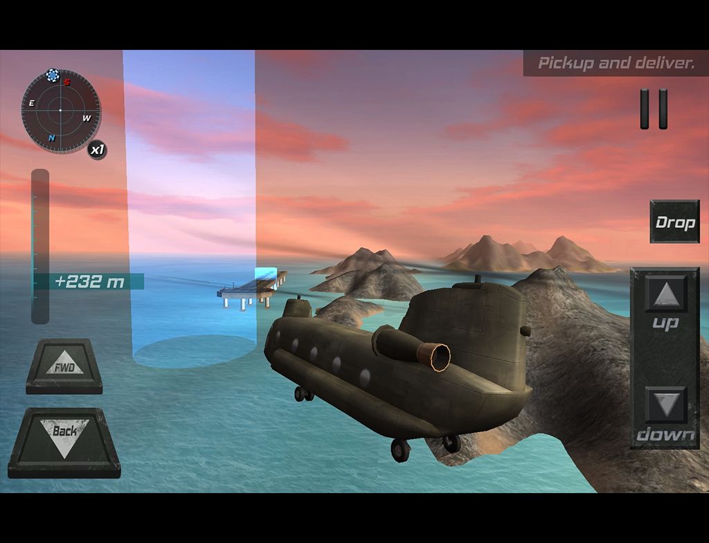 Helicopter 3D flight sim 2 게임 스크린 샷