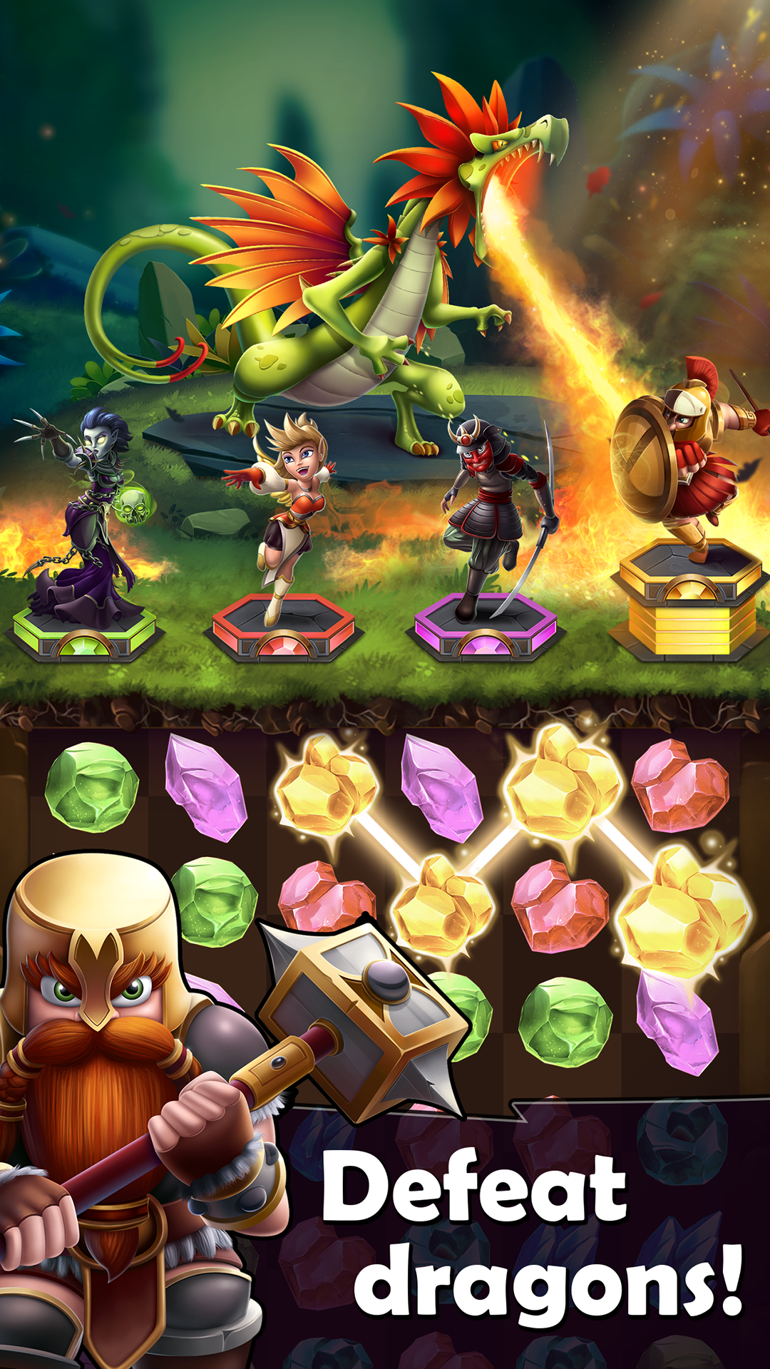 Dragons & Diamonds Game Screenshot