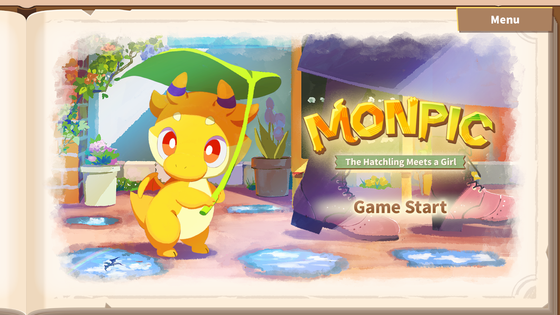 MONPIC: The Hatchling & A Girl Game Screenshot
