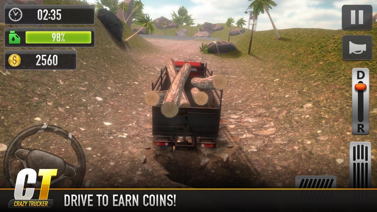 Crazy Trucker Game Screenshot