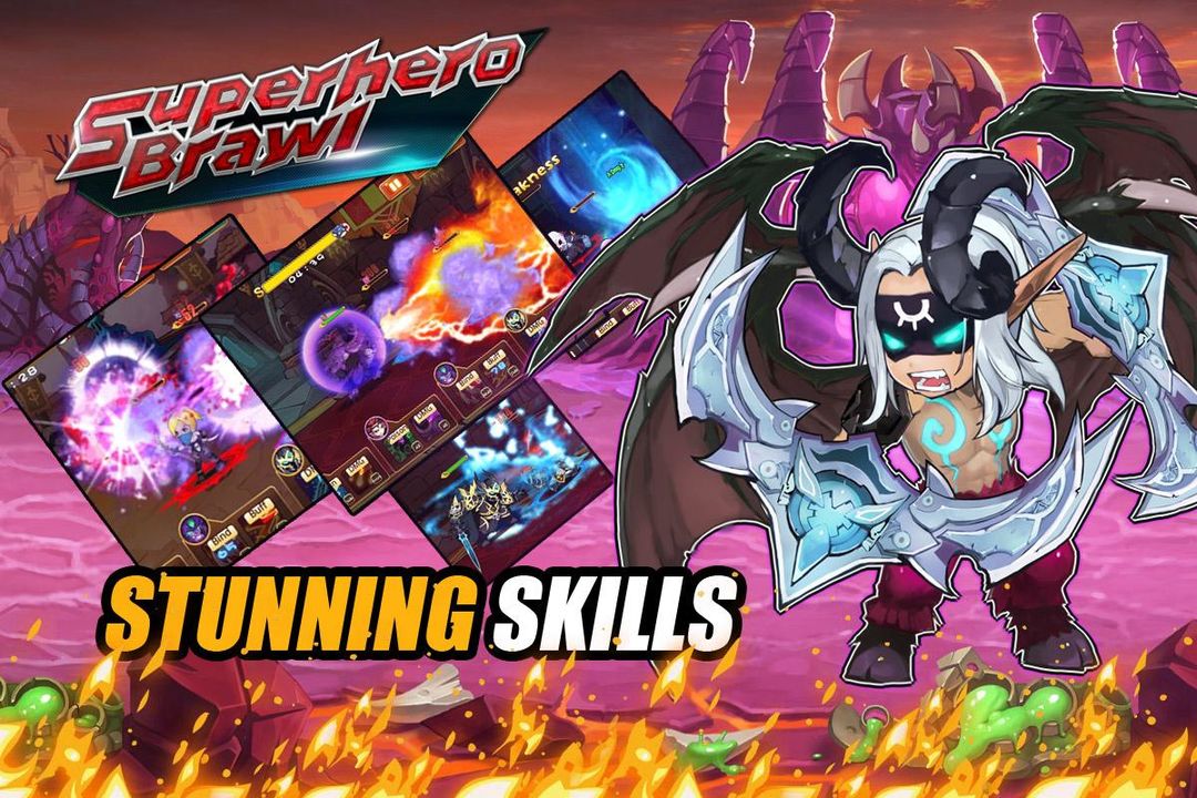 Superhero Brawl 게임 스크린 샷