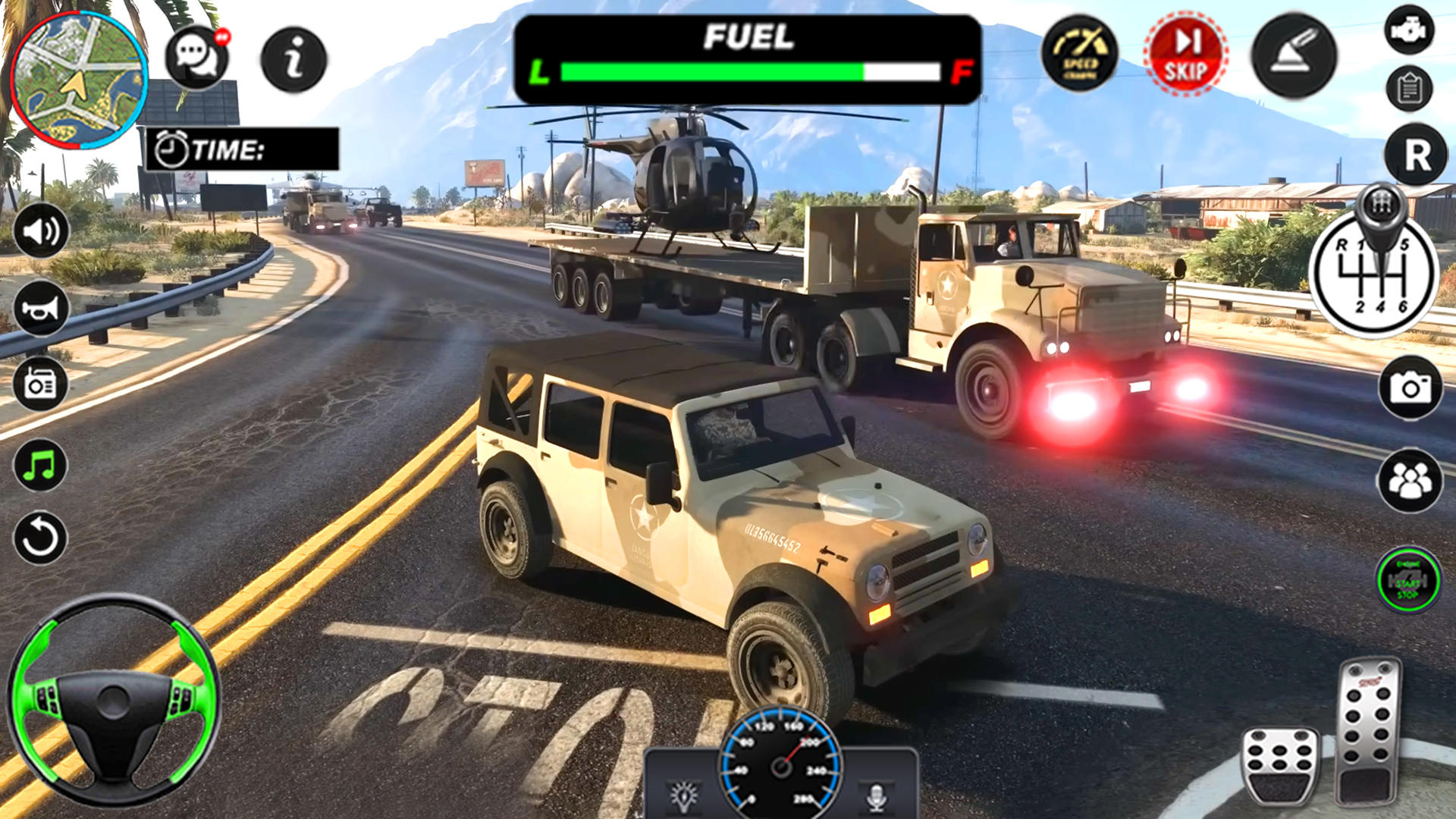 Us Army Truck Sim Offline Game Game Screenshot