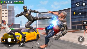 Black Panther Hero Crime City Game Screenshot