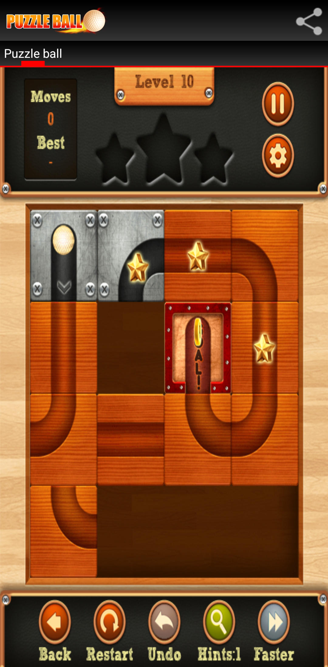 Puzzle Ball - slide puzzle Game Screenshot