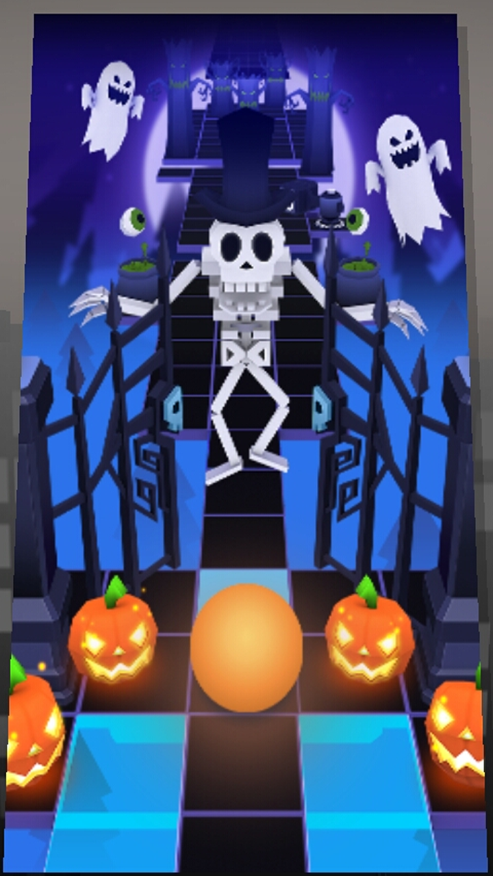 Screenshot of Rolling Ball in sky