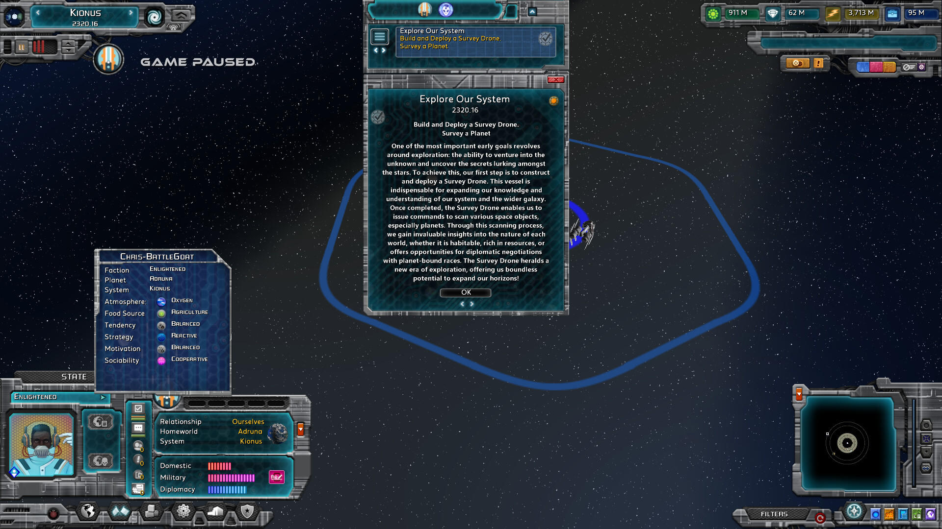 Screenshot of Galactic Ruler Enlightenment