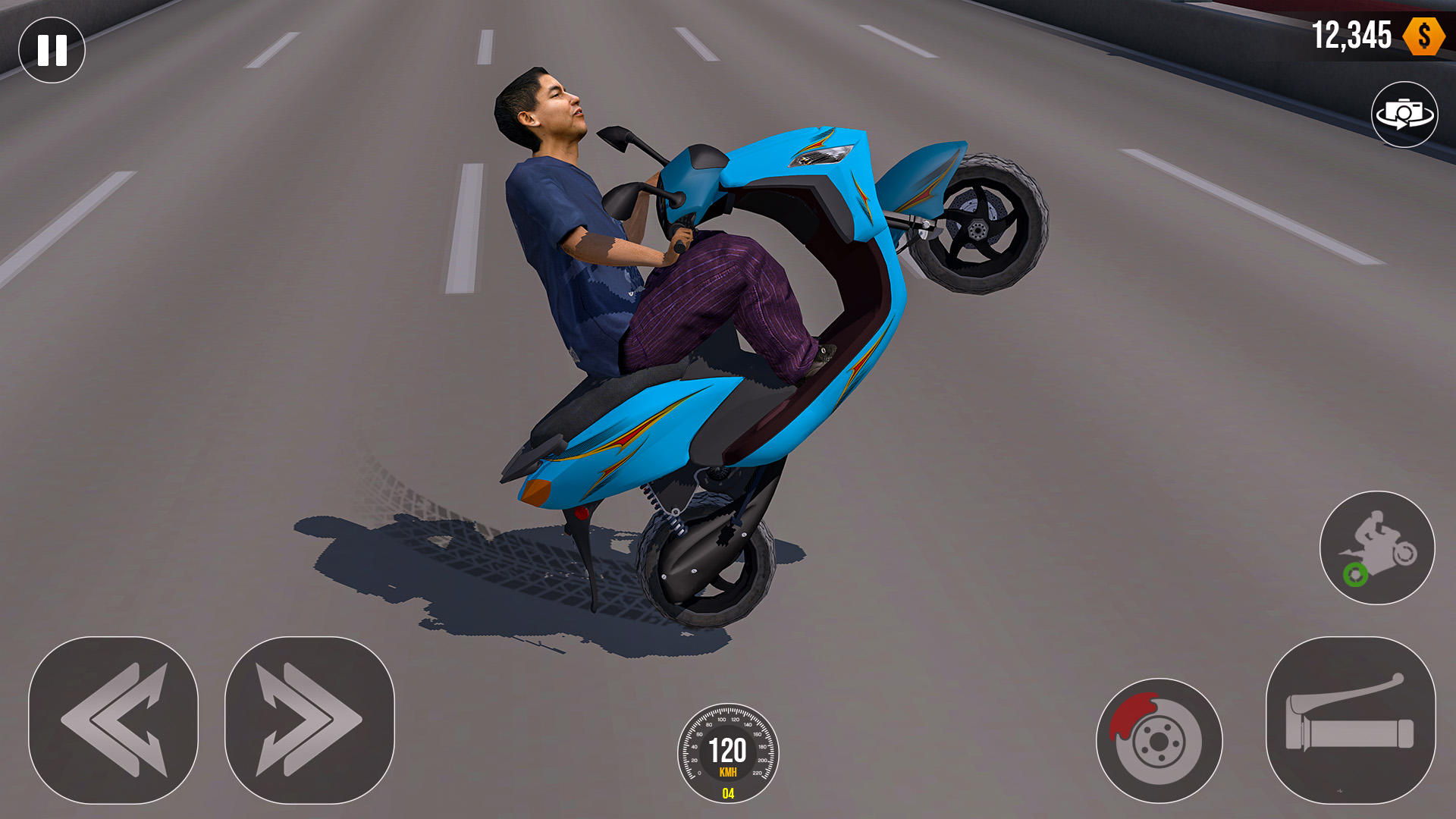 Brasil Wheelie Moto Grau 게임 스크린 샷