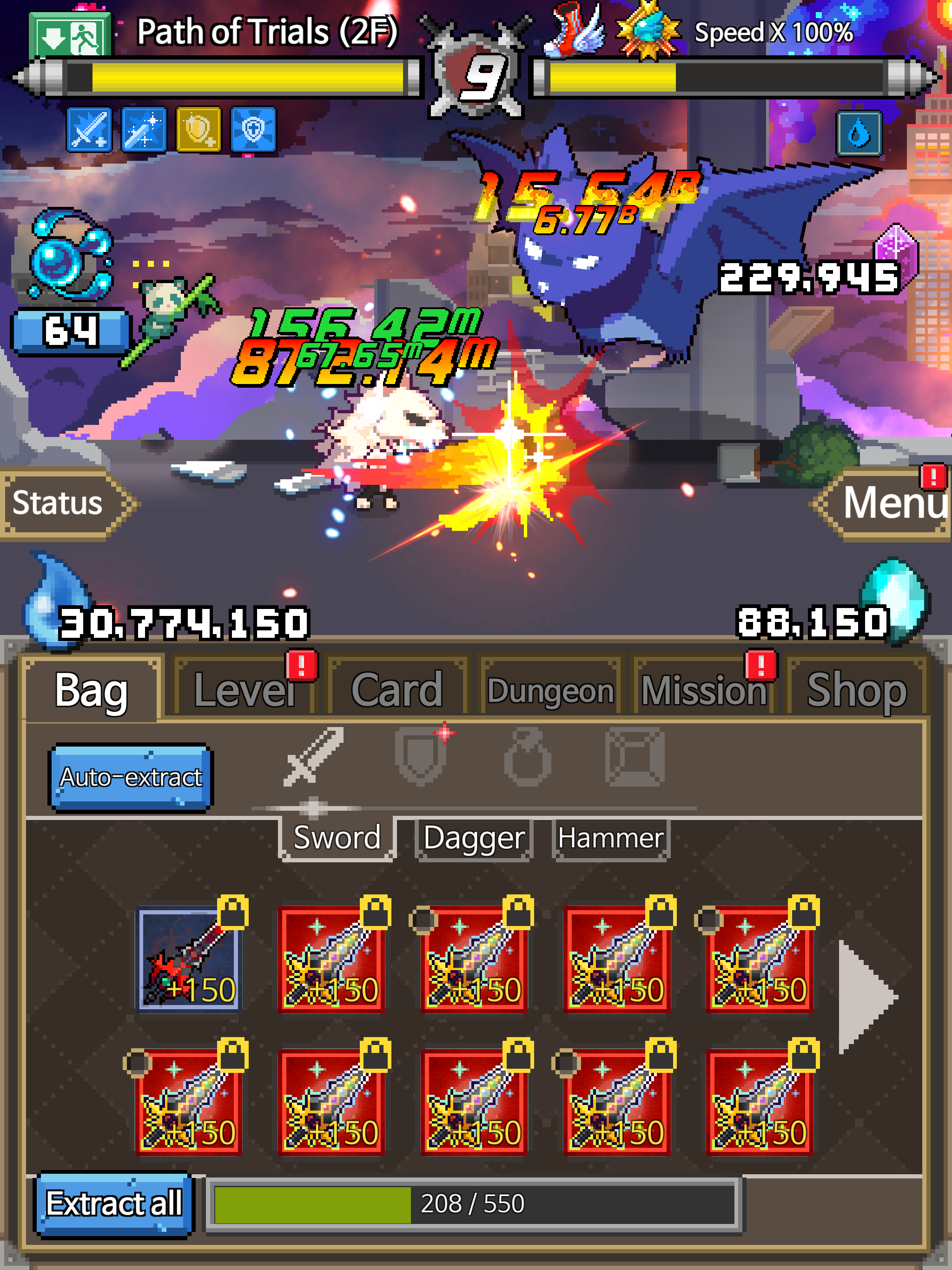 Cuplikan Layar Game Dungeon Corp. S (Idle RPG)