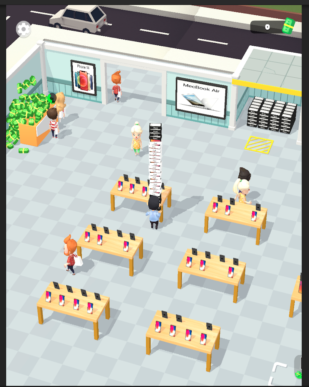 Скриншот игры 我的苹果店