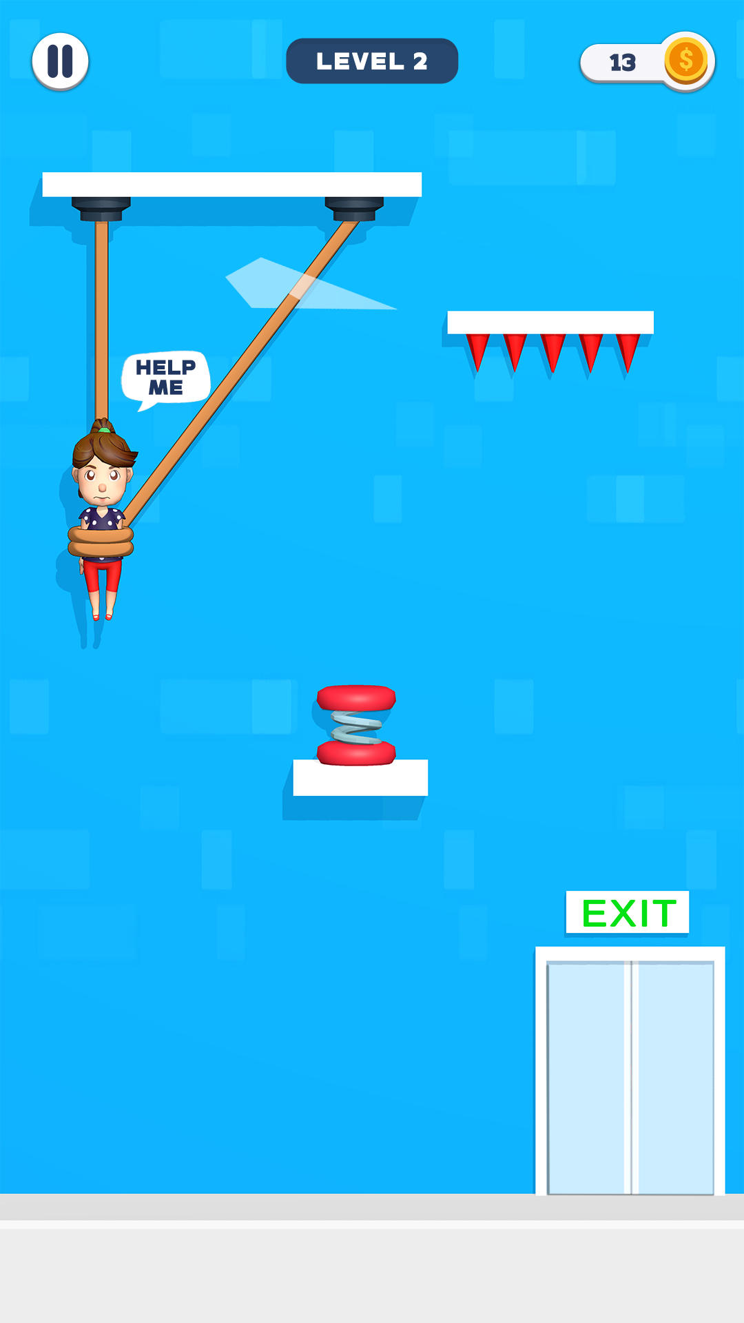 Скриншот игры Rescue Couple - Rope Cut Games