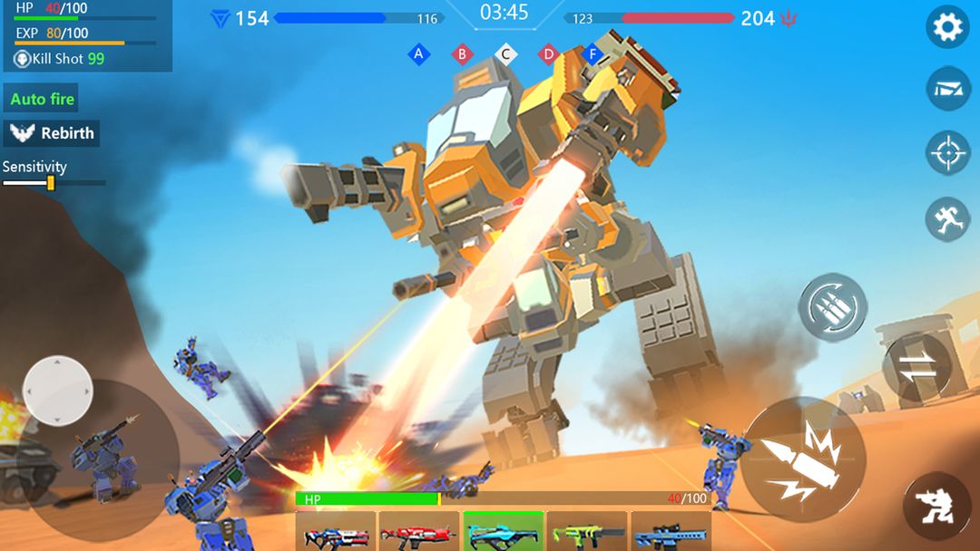 Robot war:Modern Combat FPS ภาพหน้าจอเกม