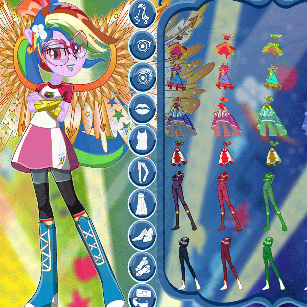 Dress up Rainbow Game Screenshot