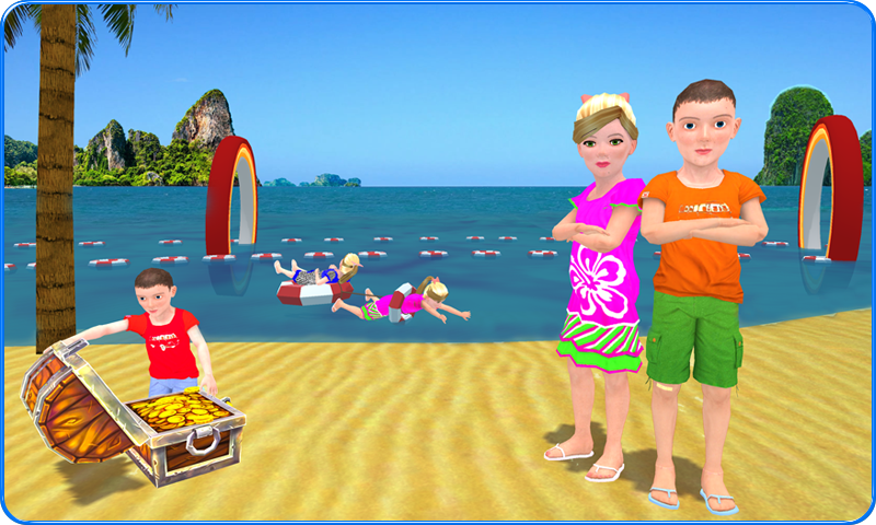 Screenshot 1 of การผจญภัยว่ายน้ำสำหรับเด็ก: การล่าขุมทรัพย์ที่เป็นไปไม่ได้ 1.0