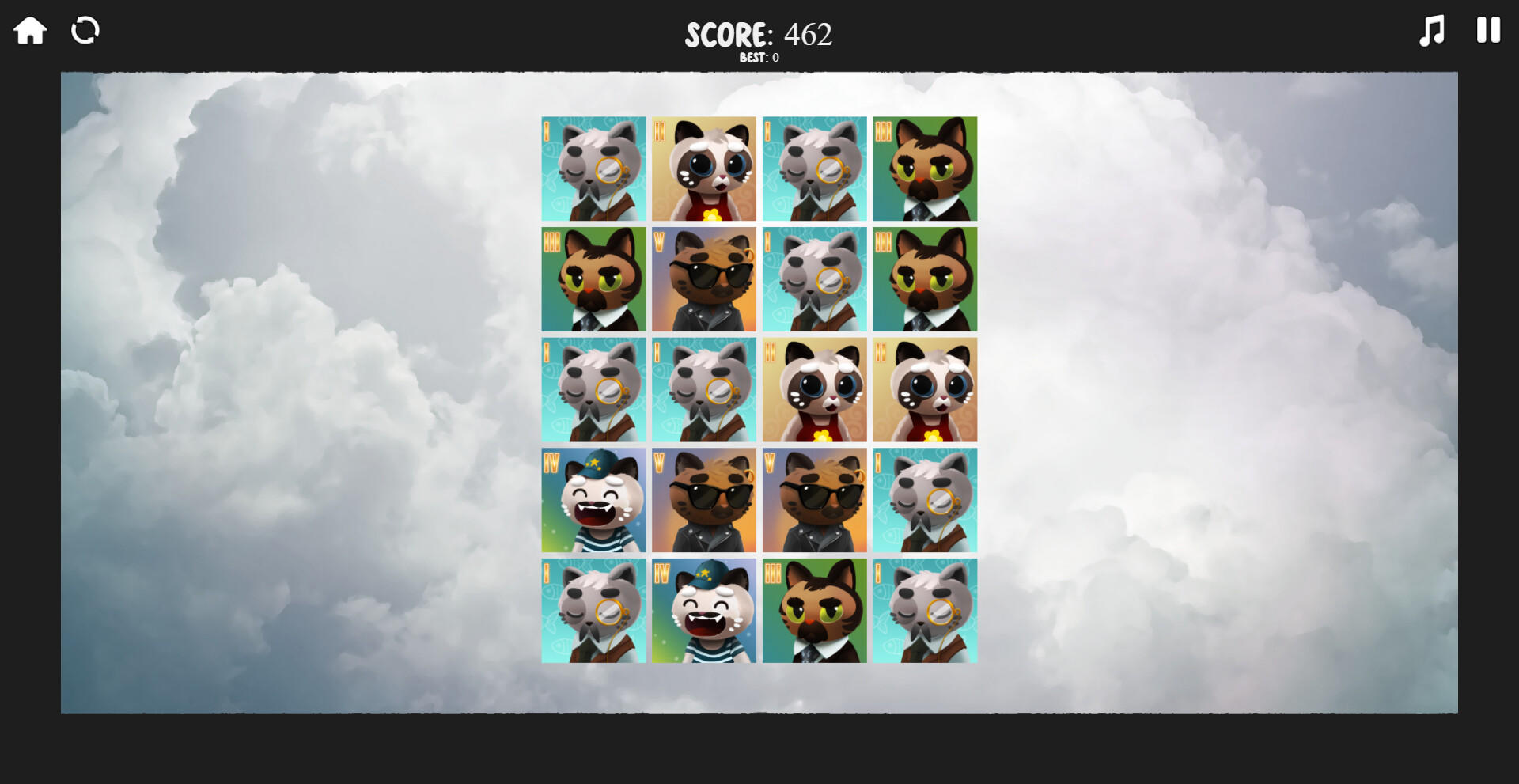 Cat Fusion Quest Game Screenshot