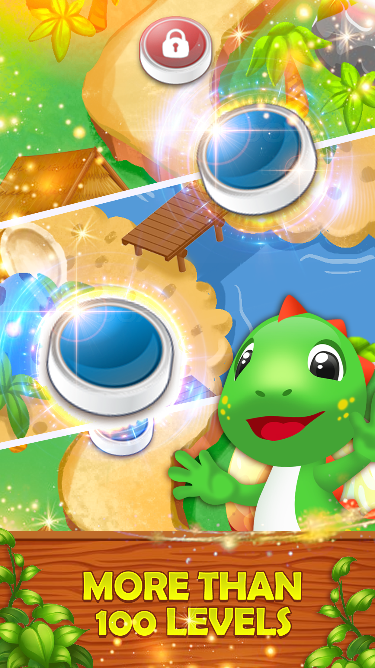 Screenshot of Dino Match 3: Adventure Game