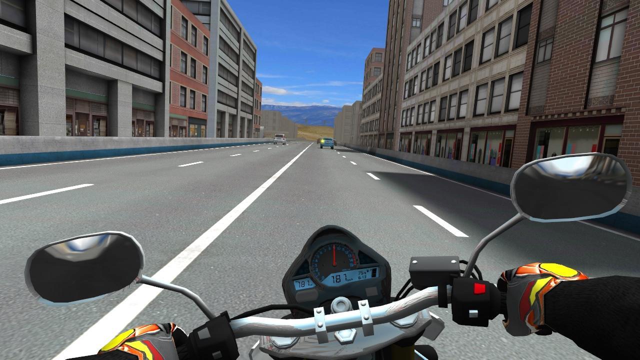 Moto Racing 3D Game Screenshot
