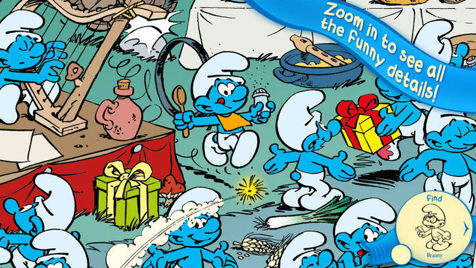 The Smurfs Hide & Seek with Brainy Game Screenshot