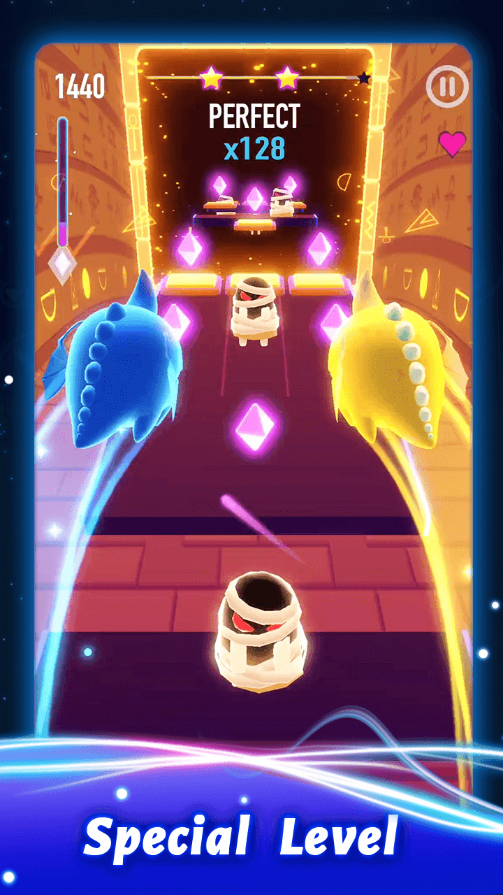 Скриншот игры Rolling Twins: Music Ball Rush