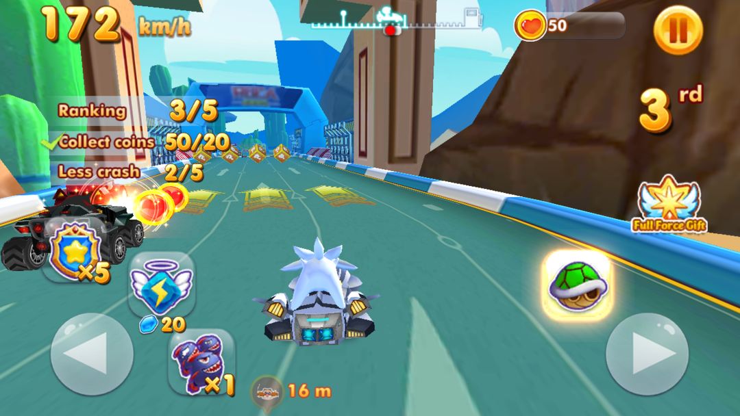 Super Sonic Kart Racing ภาพหน้าจอเกม
