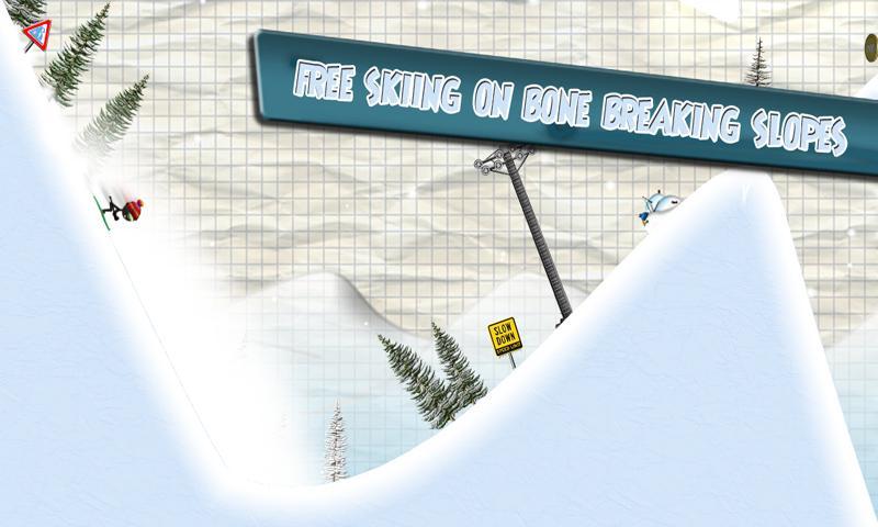 Screenshot of Stickman Ski Racer