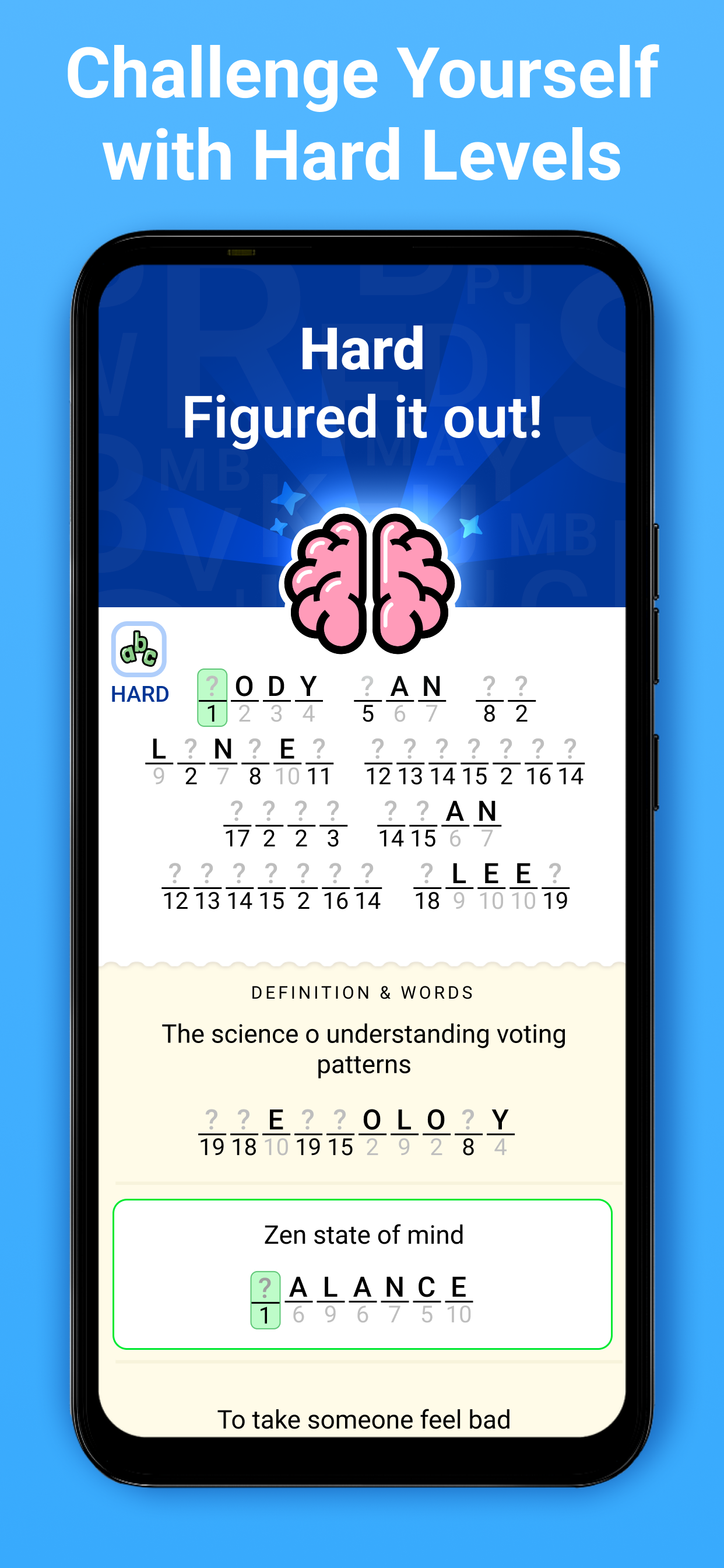 Screenshot of Figgerits - Word Puzzle Game