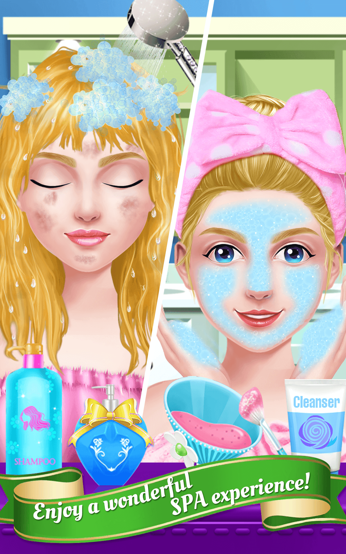 All Star Gymnastics Girl Salon Game Screenshot