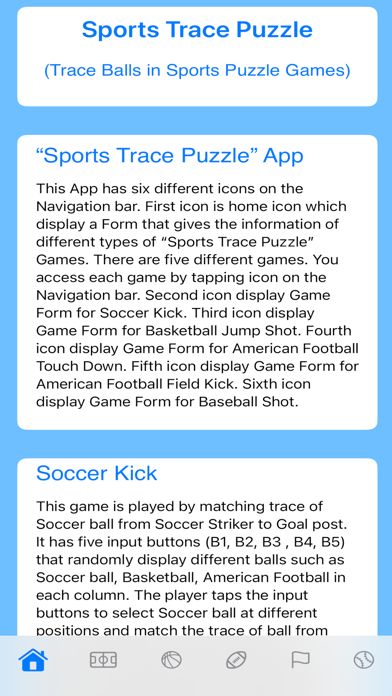 Sports Trace Puzzle Game Screenshot