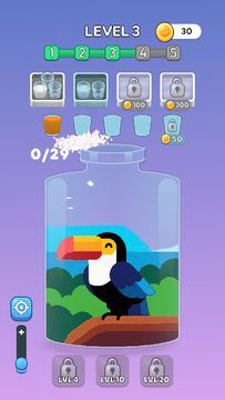 Sand Bottle Art Game Screenshot