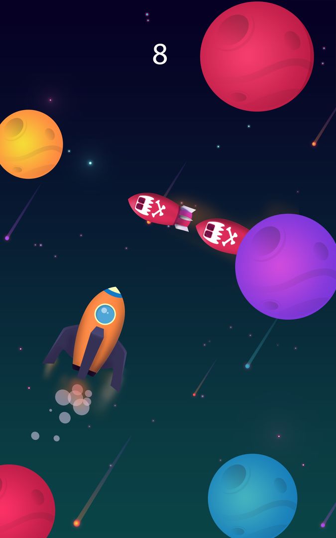 Screenshot of Planet Surfer - Rocket Game Sp