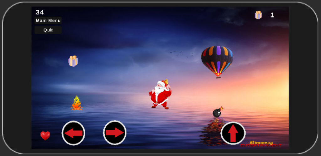 Cuplikan Layar Game Speedy Santa