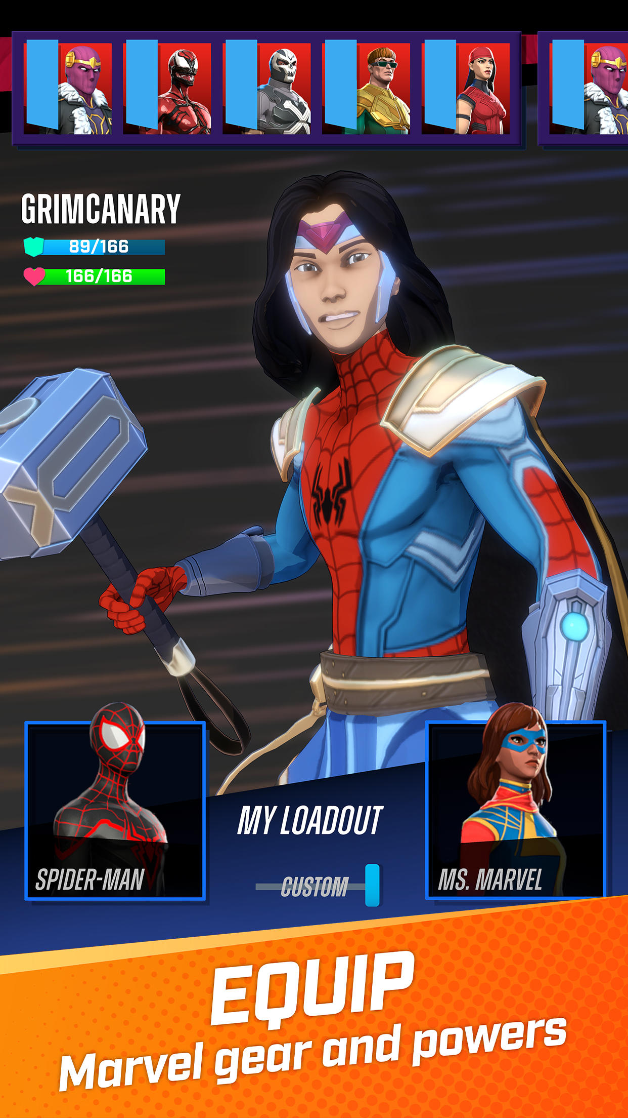 MARVEL World of Heroes Game Screenshot