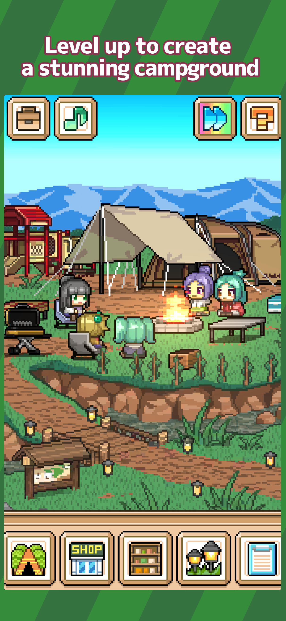 Screenshot of Camp Idle Master